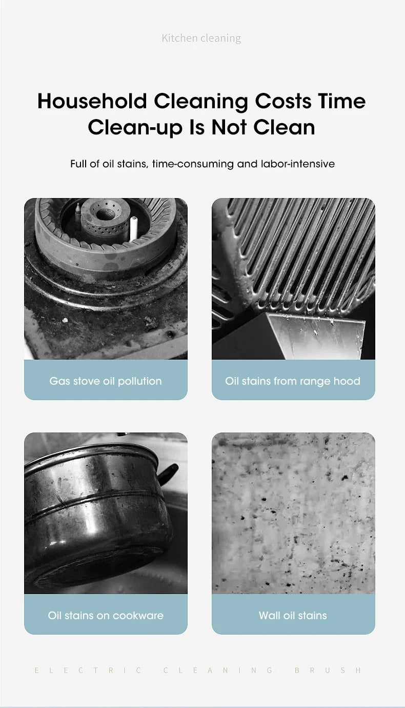 Spinova Electric Spin Scrubber, Bathroom Cordless Cleaning Brush Power Scrubber with 5 Replaceable Brush Heads, Electric Cleaning Brush