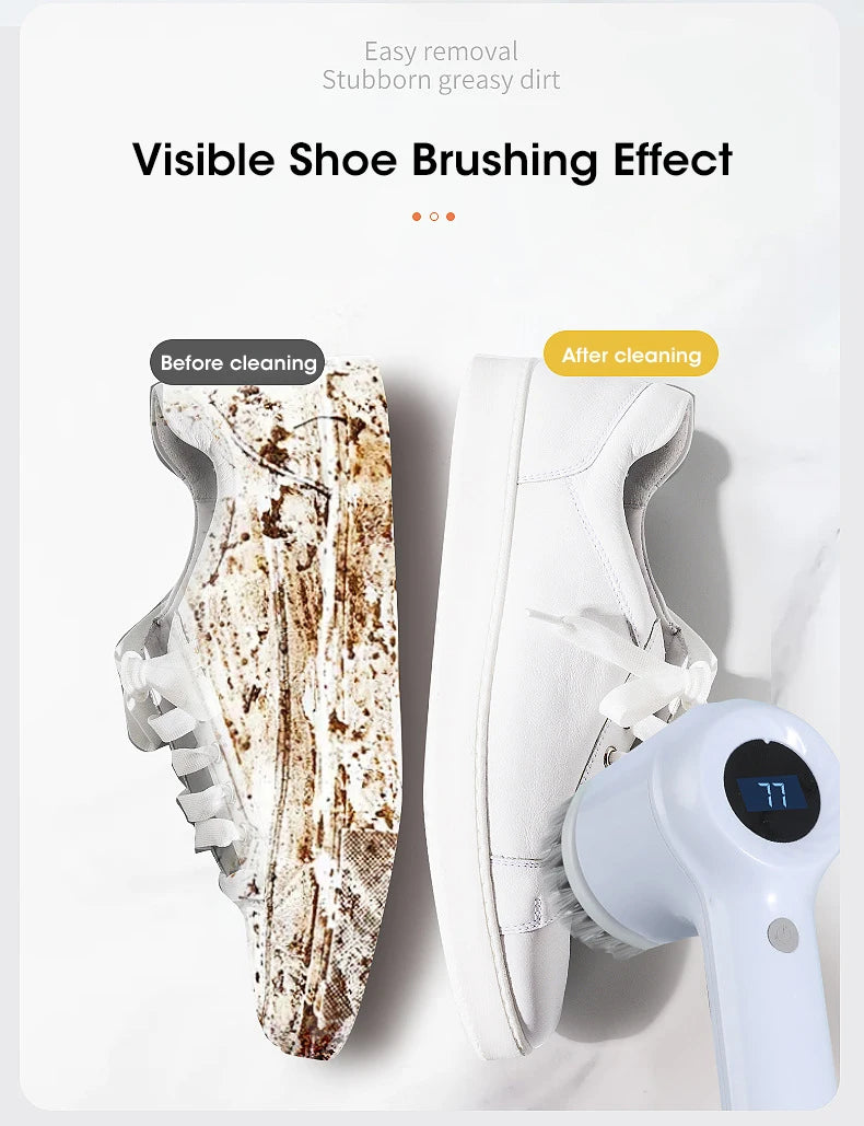 Spinova Electric Spin Scrubber, Bathroom Cordless Cleaning Brush Power Scrubber with 5 Replaceable Brush Heads, Electric Cleaning Brush